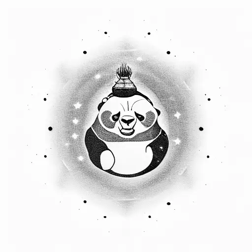Discoball With Panda