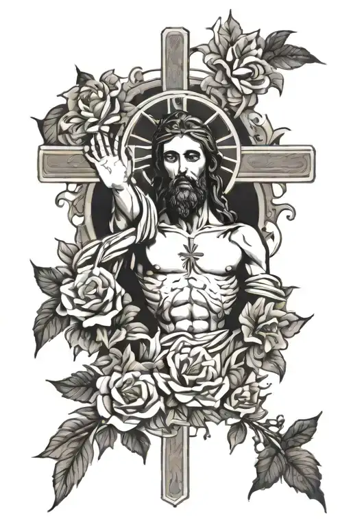 Cross And Jesus Christ