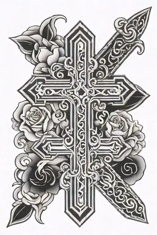 Cross With Mom And Dad Name