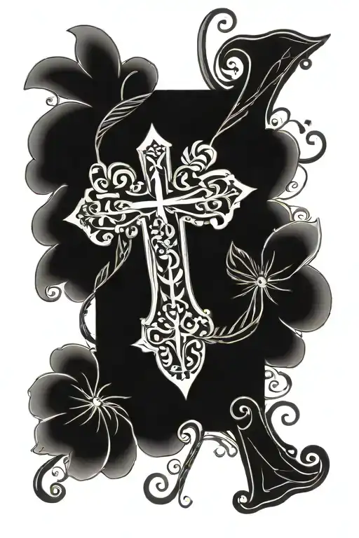 Cross With Name Of Mom And Dad Name