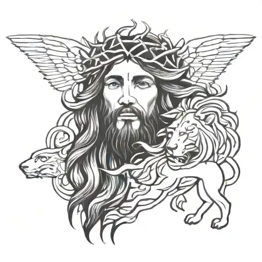 Jesus And Lion