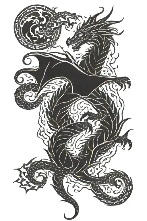 Dragon And Fire And A Sign Of Virgo