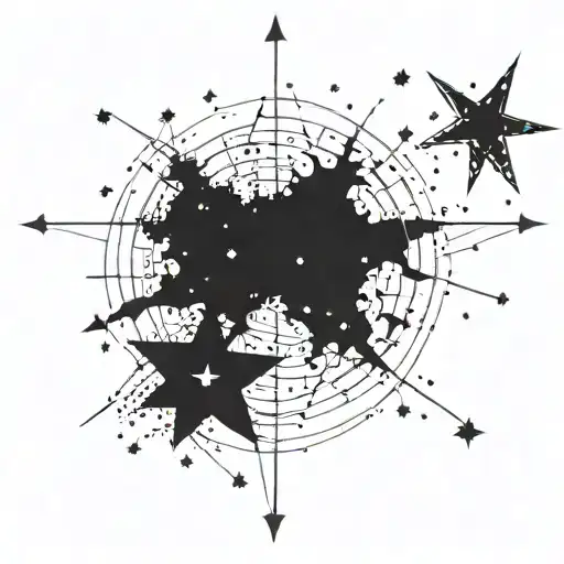 Southern Cross Constellation With Star Names Written