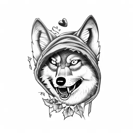 Ball-gagged Little Red Riding Hood Is Falling In Love With The Wolf