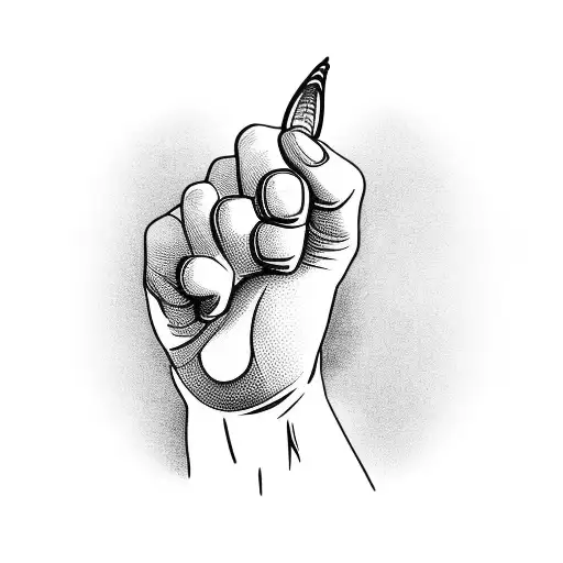 Monkey Pointing Finger Side View