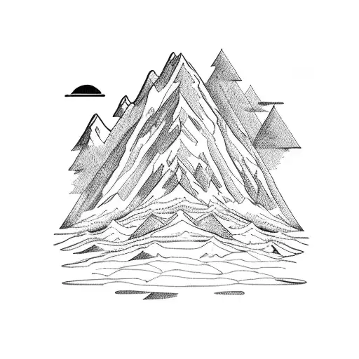 Video Editing Timeline With Mountain Landscape Background