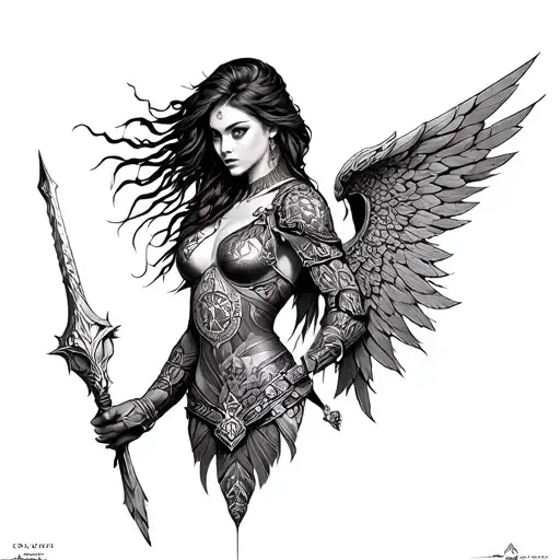 Brave Sadistic Valkyrie Warrior Woman