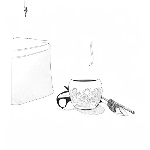 A Chair In A Dark Room