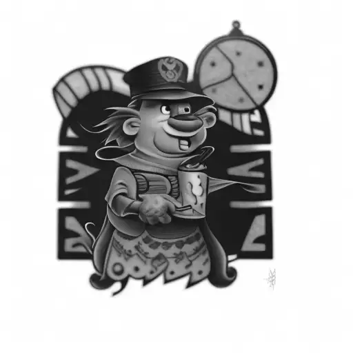 A Cartoon Character Wearing A Hat