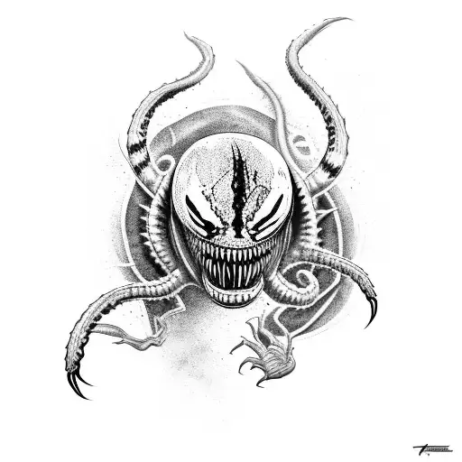 Venom Crawling Out Of A Person's Skin