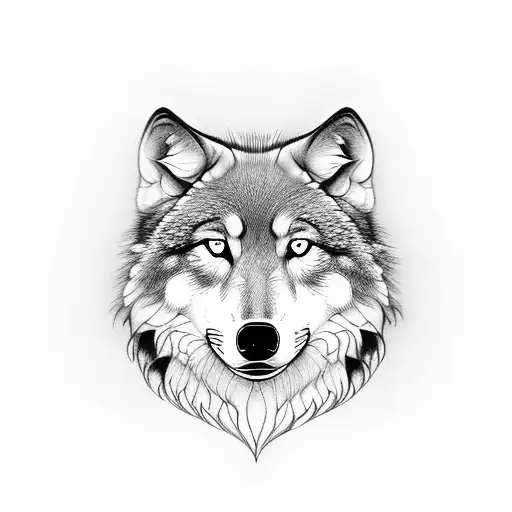 Beautiful Girl With Wolf Fur