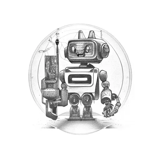 Lion And Robot Eva From Walle