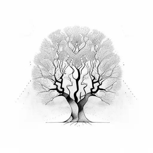 Dark Tree Without Leaves