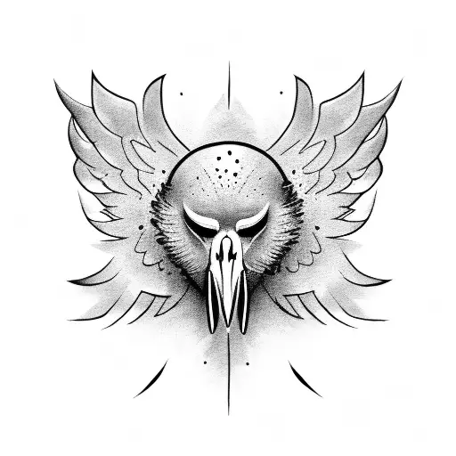 Dark Crow Holding A Key