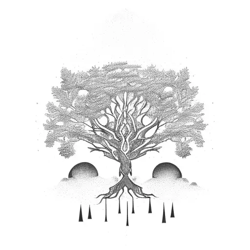 Tree That Repesents The Concept Of Strength