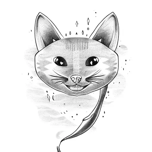 Cat With Mermaid-like Shark Tail