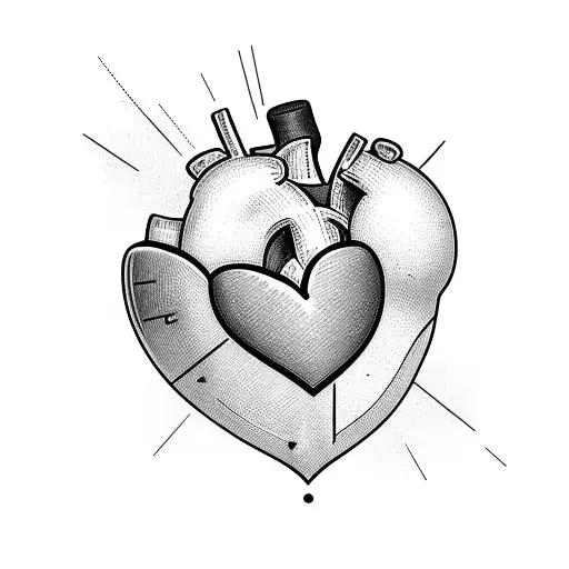 Heart With Date And Words