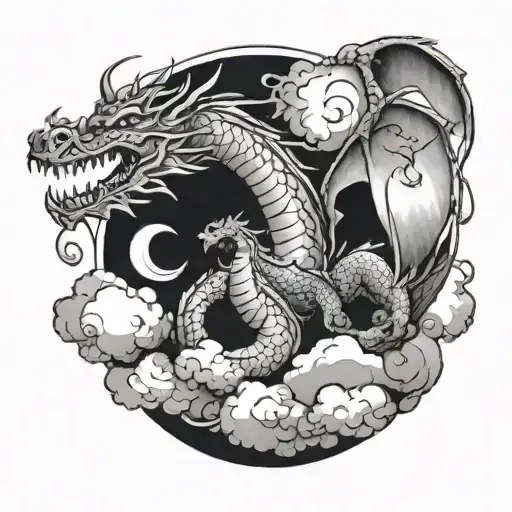 Dragon Among The Clouds