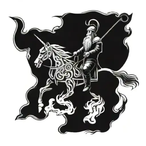 Odin Riding Sleipnir