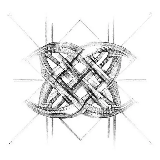Dna Double Helix Intertwined With Circuitry
