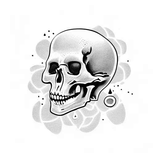 Skeleton Driving A Van