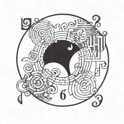 Circle Made Of 12 Numbers