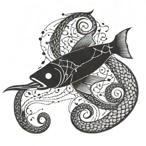 Fish Hook And Name String Mended