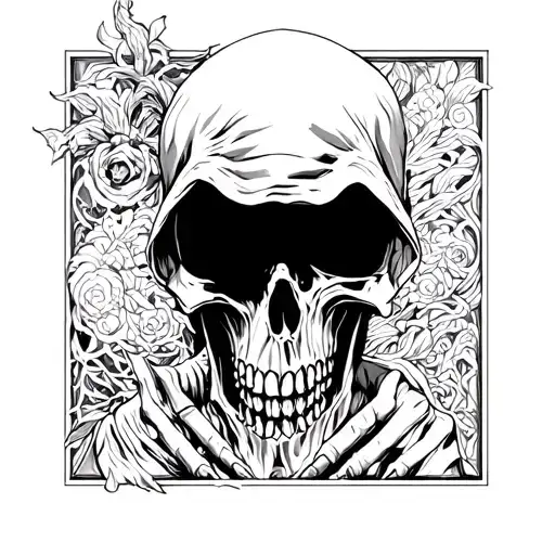 Grim Reaper With Dead Souls