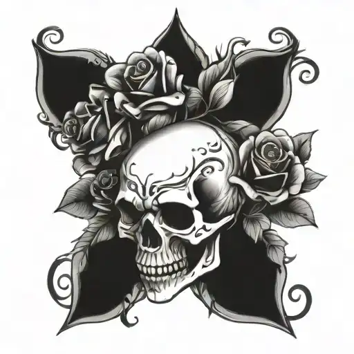 Skull And Roses
