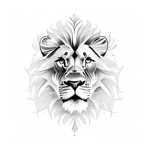 Combine A Lion And A Football To Create A Fierce And Unique Tattoo Design