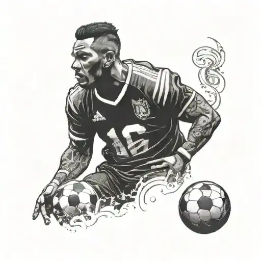 Football Player Wearing