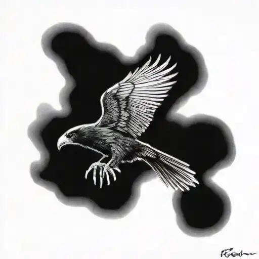 Raven Flying Towards Living A Fulfilling Life