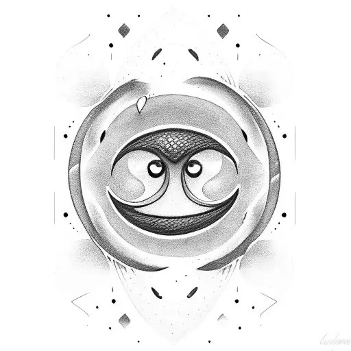 Creepy Crescent With Smile