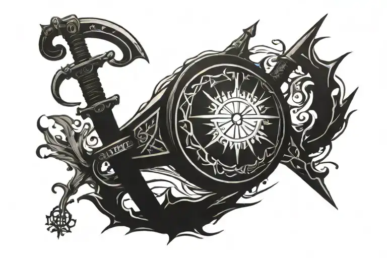 Swords Ring And Sun Rising