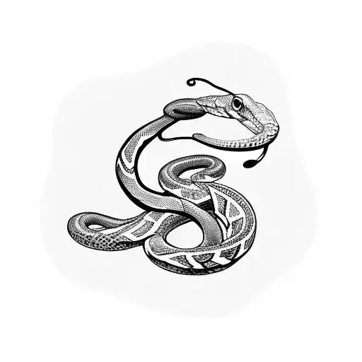 Snake With Musical Notes