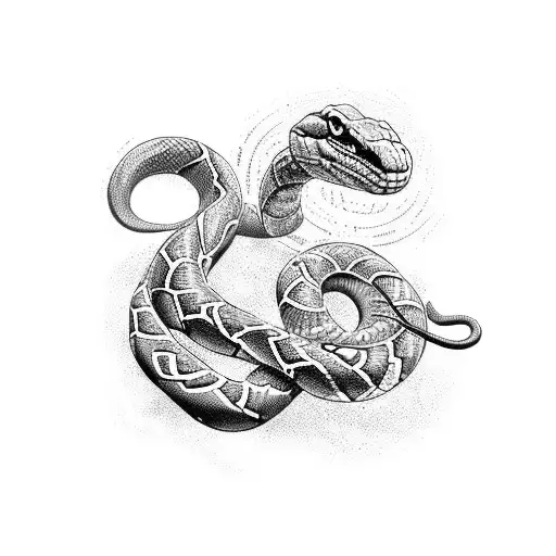 Divine Snake Orobors Cricle