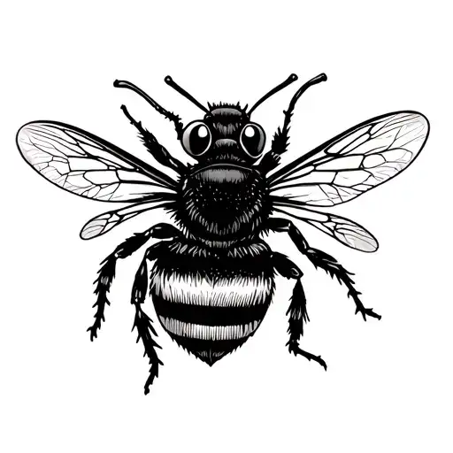 Simple Cartoon Bee