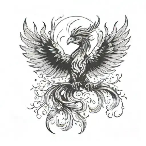 Phoenix Rising From The Ashes