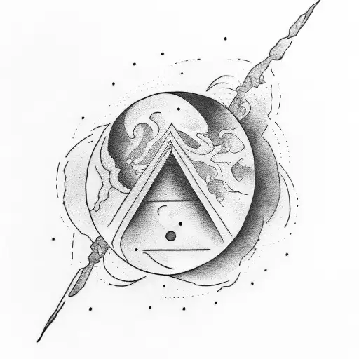 A Philosophical Quote Written In The Shape Of A Planet