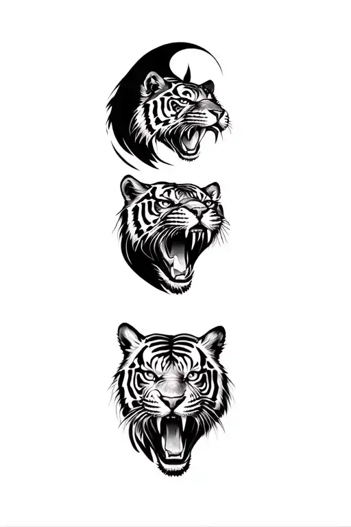 Roaring Tiger Head