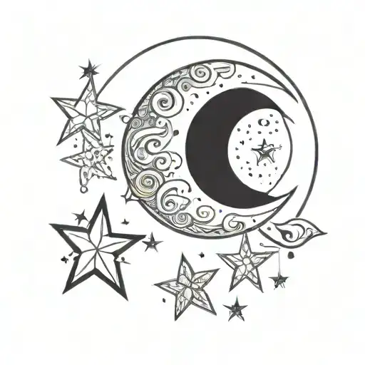 Moon And Stars