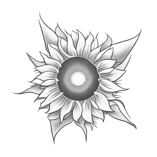 Disney Princesses Dancing Around A Sunflower