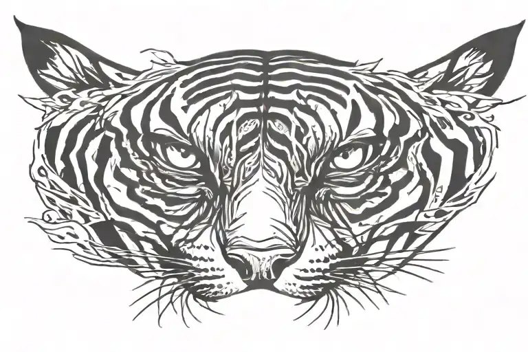 Tiger Eyes Across Forearm