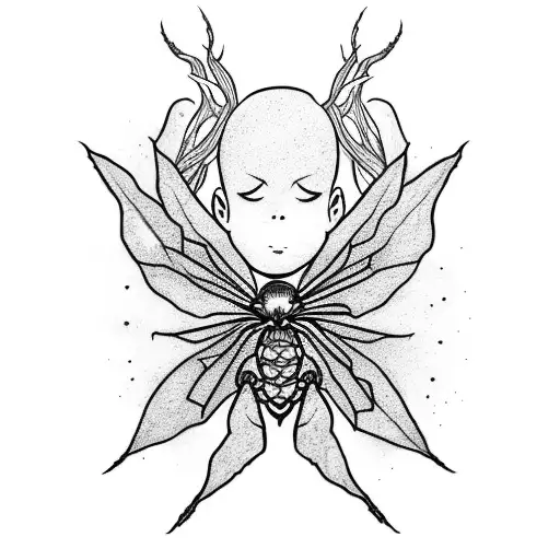 Fairy Hugging A Spider