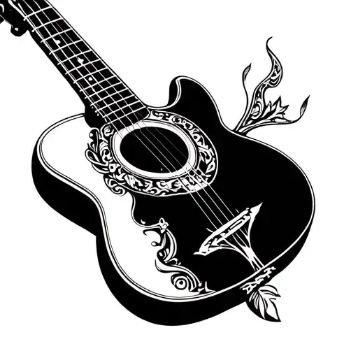 Religious Guitar Neck