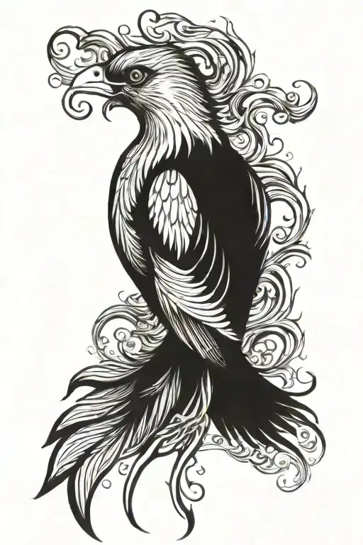 Phoenix Bird Holding
