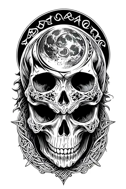 Celtic Skulls Moon Magic