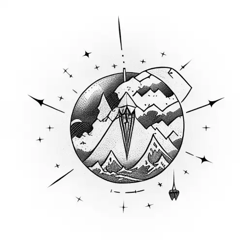 A Plane Flying Over A Mountain Range With A Banner That Says 'Adventure Awaits'