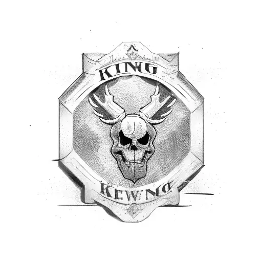 Old Western Sign Going Vertical That Has The Word King On It