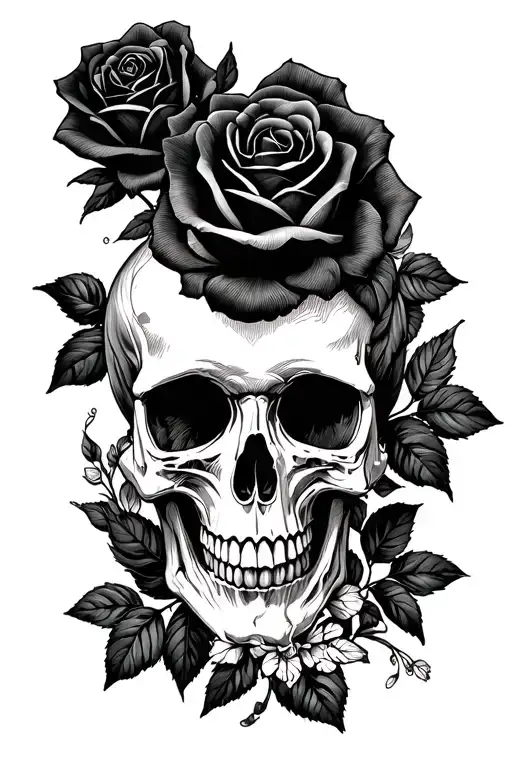 Skull And Roses